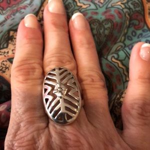 Silpada ‘Cut-Out’ Oval Sterling Silver Ring